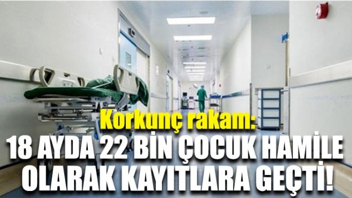 Korkunç rakam: 18 ayda 22 bin çocuk hamile olarak kayıtlara geçti!