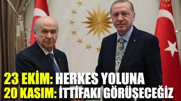 Erdoğan’dan Bahçeli ile ittifak açıklaması