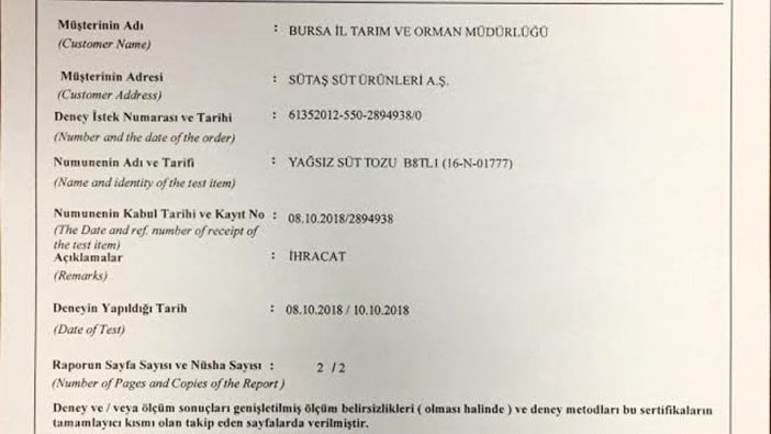 Rusya'dan Sütaş'a ihracat yasağı: Sütaş'tan Rusya'nın iddialarına yanıt