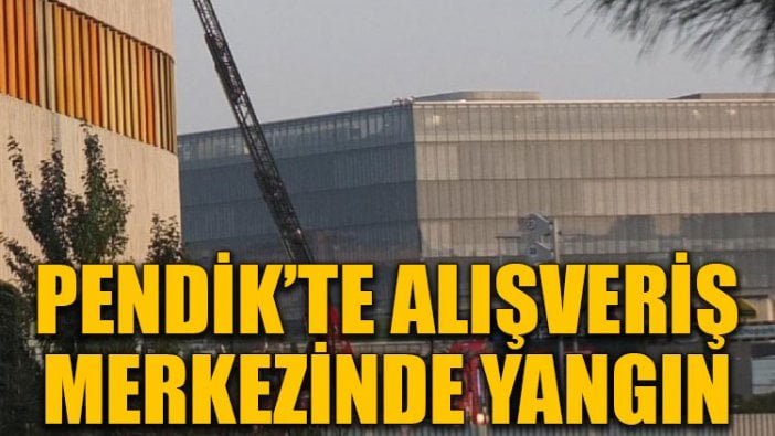 Pendik’te alışveriş merkezinde yangın