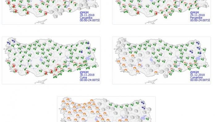 Meteoroloji’den uyarı! Kuvvetli yağmura soğuklar eklenecek!