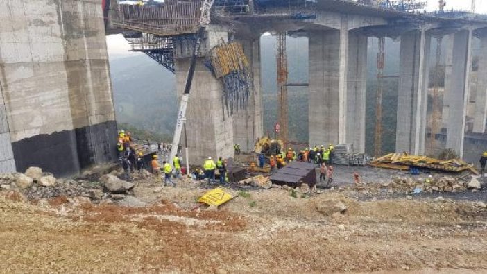 Viyadük çöktü! İşçiler enkaz altında