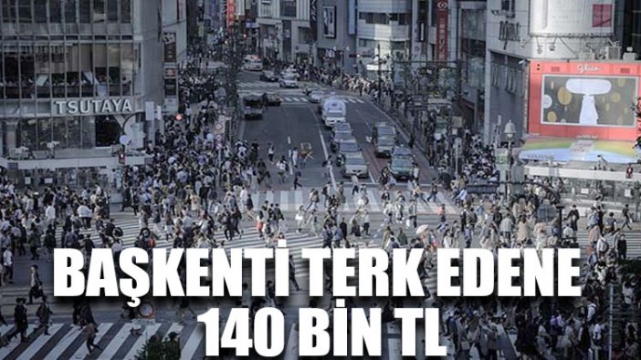 Başkenti terk edene 140 bin TL