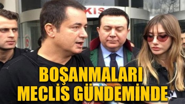 Boşanmaları Meclis gündeminde