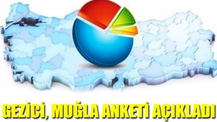 Gezici, Muğla anketini açıkladı