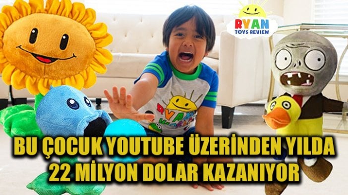 YouTube'un en çok para kazananı 8 yaşındaki Ryan: Yılda 22 milyon dolar