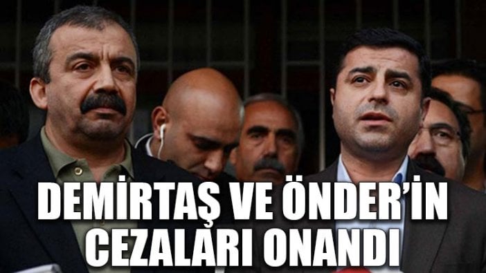 Selahattin Demirtaş ve Sırrı Süreyya Önder'in cezası onandı