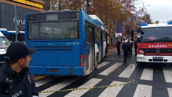 Ankara’da belediye otobüsü yayalara çarptı