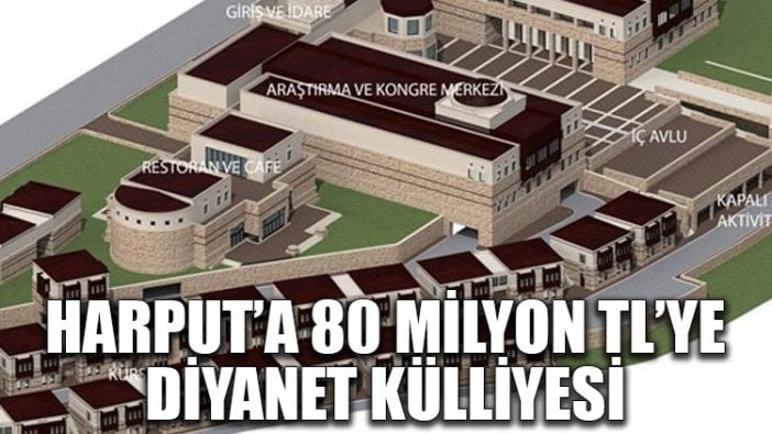 Harput’a 80 milyon TL’ye Diyanet külliyesi