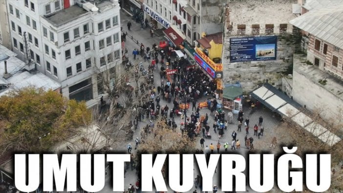 Umut kuyruğu havadan görüntülendi