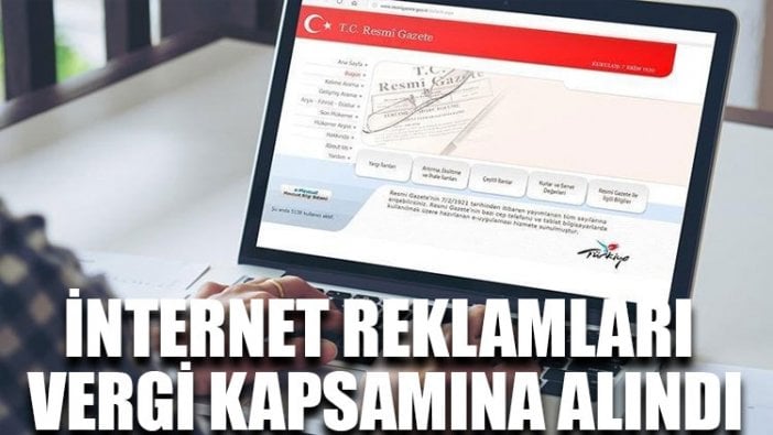 İnternet reklamları vergi kapsamına alındı