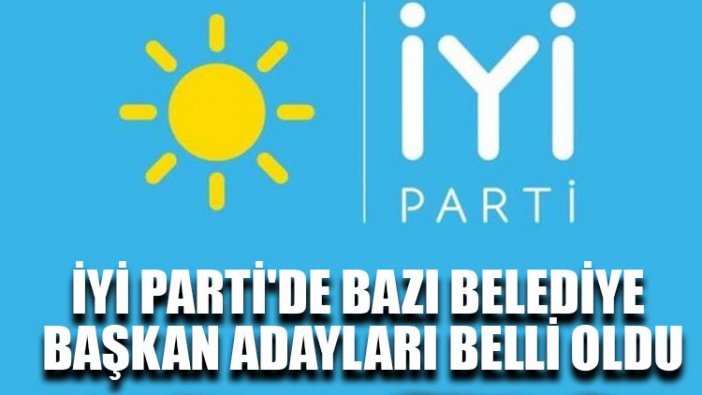 İYİ Parti'de belediye başkan adayları belli oldu