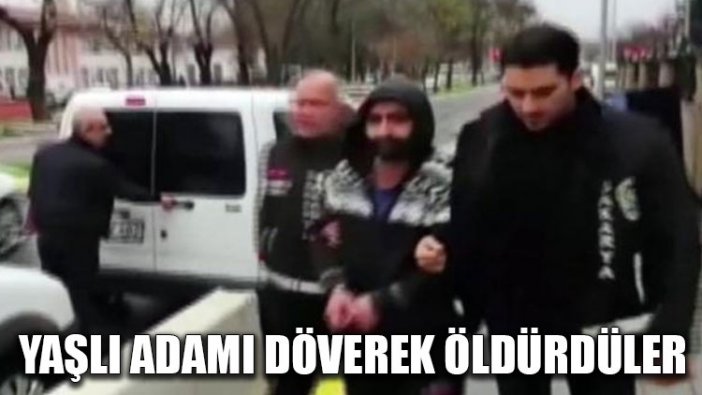 Yaşlı adamı döverek öldürdüler