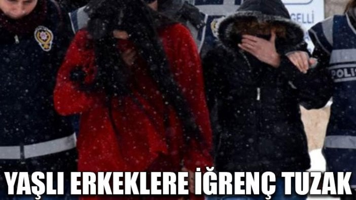 Yaşlı erkeklere iğrenç tuzak