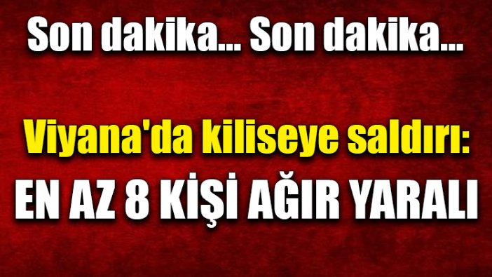 Viyana'da kiliseye saldırı: En az 8 kişi ağır yaralı