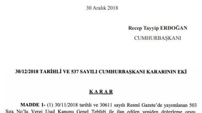 2019 Motorlu Taşıtlar Vergisi artış oranı belli oldu