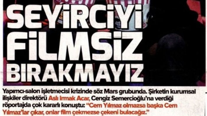 Yılmaz Erdoğan ve Şahan Gökbakar’dan Cem Yılmaz açıklaması