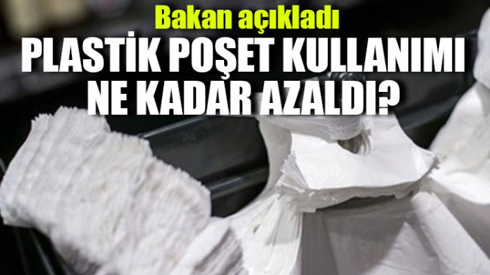 Plastik poşet kullanımı ne kadar azaldı? Bakan açıkladı