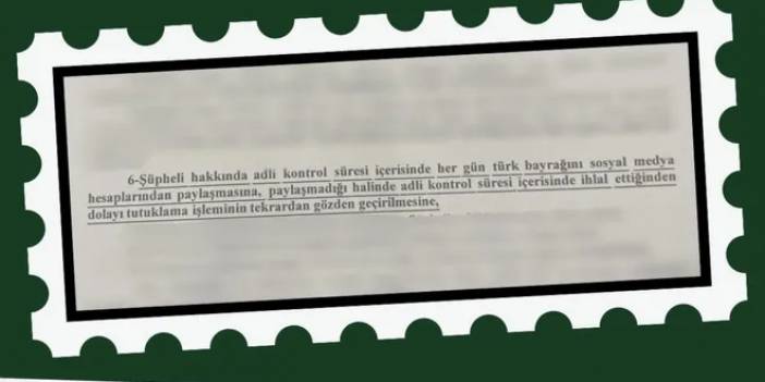 Şeyh Said'in torununa 'Türk bayrağı paylaşma' cezası!