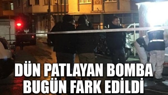 Dün patlayan bomba bugün fark edildi