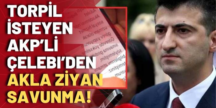 Torpil isterken yakalanan AKP'li Mehmet Ali Çelebi’den akla ziyan savunma!