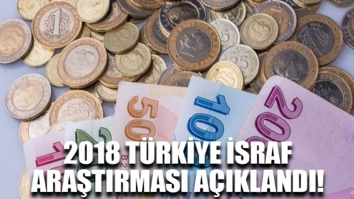 2018 Türkiye İsraf Araştırması açıklandı!