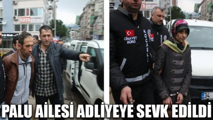 Palu ailesi adliyeye sevk edildi