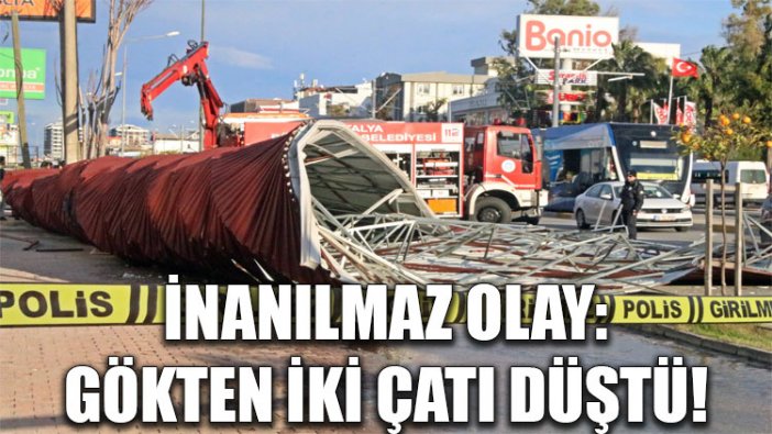 İnanılmaz olay: Gökten iki çatı düştü!