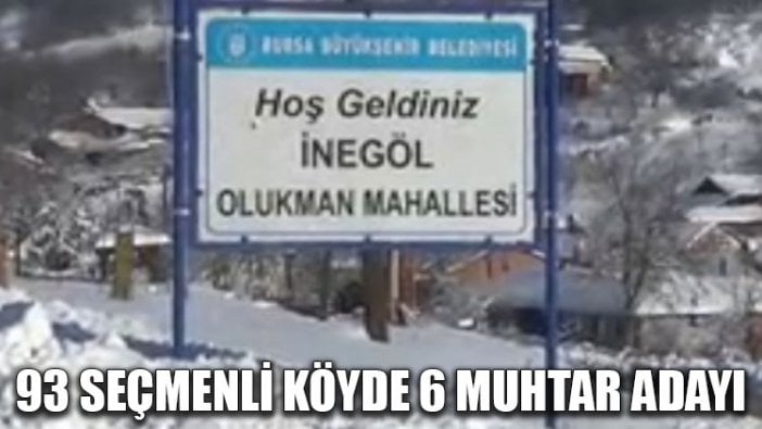 93 seçmenli köyde 6 muhtar adayı