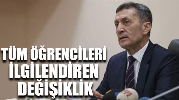 Tüm öğrencileri ilgilendiren değişiklik