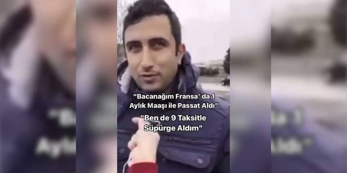 'Avrupa Bizi Kıskanıyor'; Akrabası Fransa'da 1 Ayda Araba, Kendisiyse Türkiye'de Süpürge Aldı