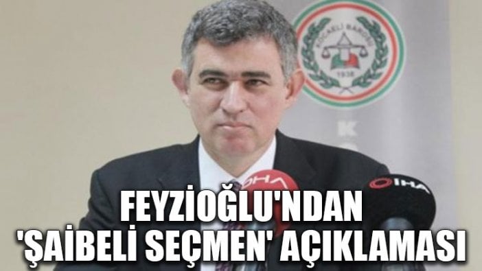 Feyzioğlu'ndan 'şaibeli seçmen' açıklaması