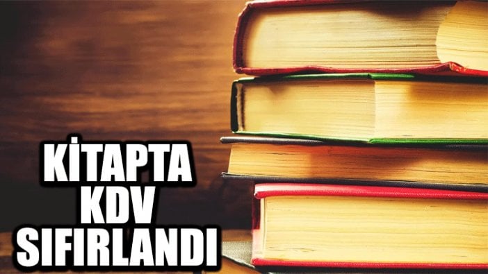 Kitapta KDV sıfırlandı