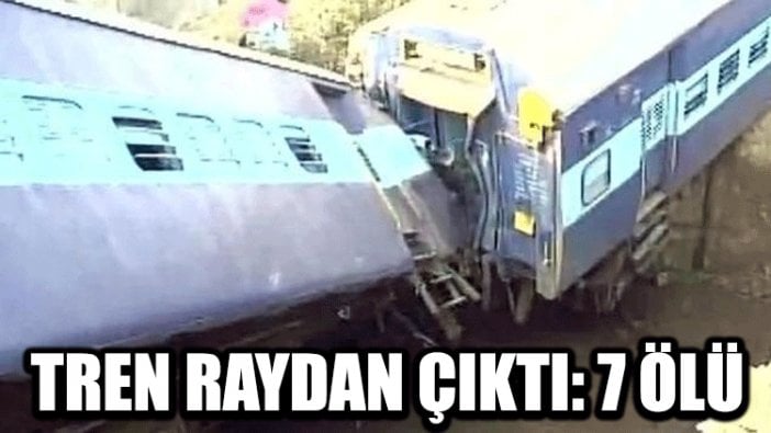 Tren raydan çıktı: 7 ölü