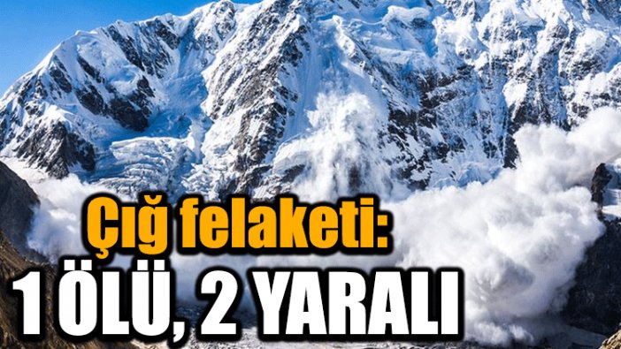 Fransız Alpleri'nde çığ felaketi: 1 ölü, 2 yaralı