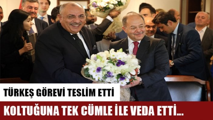 Tuğrul Türkeş koltuğuna tek cümle ile veda etti