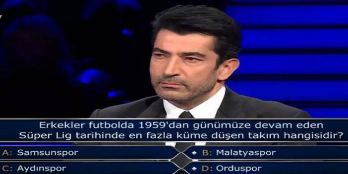 Milyoner'de Futbol Dünyasını İkiye Bölen Soru: Hangi Takım En Fazla Küme Düştü? Şaşırtan Doğru Cevap, Beklenin Dışındaydı