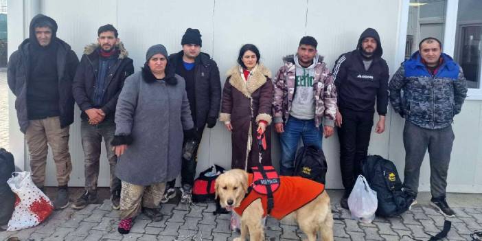 Görme kaybı olan göçmen, rehber köpeği ile yakalandı