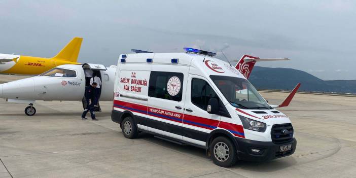 Ambulans uçak, 2 günlük İnci bebek için havalandı