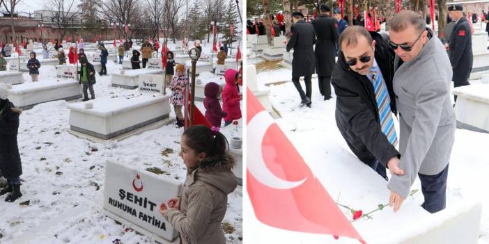 Gazi Şehit Arkadaşlarını Ziyaret Etti