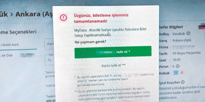 Suriyeliye Bilet Satmayınca Bileti Kesildi! Platformdan Çıkartıldı!