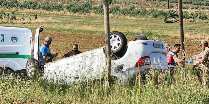 Takla Atarak Devrilen otomobilde Can Verdi!