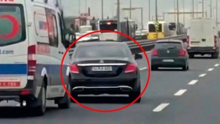 Ambulansa yol vermeyen sürücü kendini böyle savundu