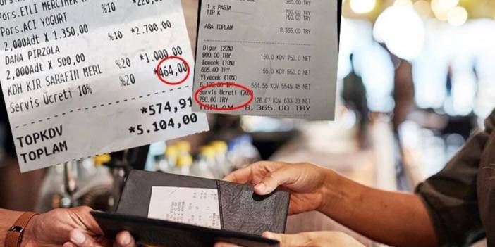 Servis bedeli ve kuver yasal mı?