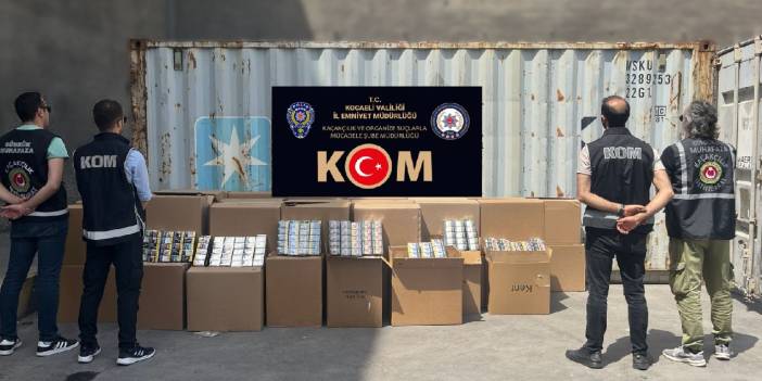 Limandaki Konteynerde 31 Bin 500 Paket Kaçak Sigara Ele Geçirildi