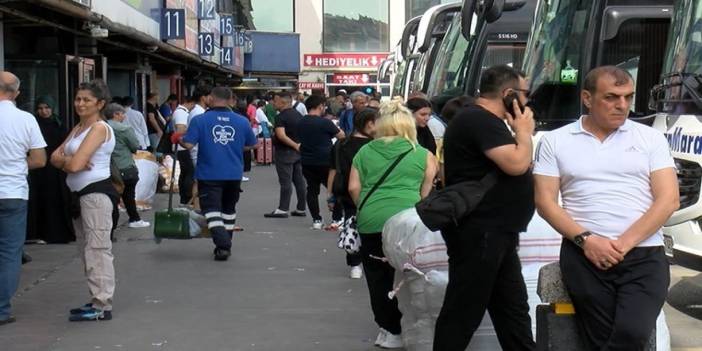 İstanbul Otogarı'nda Bayram Yoğunluğu