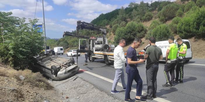 Takla Atan Otomobilden Şans Eseri Kurtuldu!