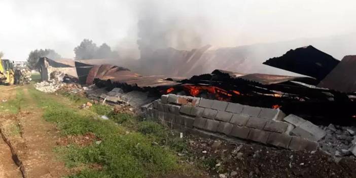 İzmir'de Sandalye Fabrikası Alev Alev