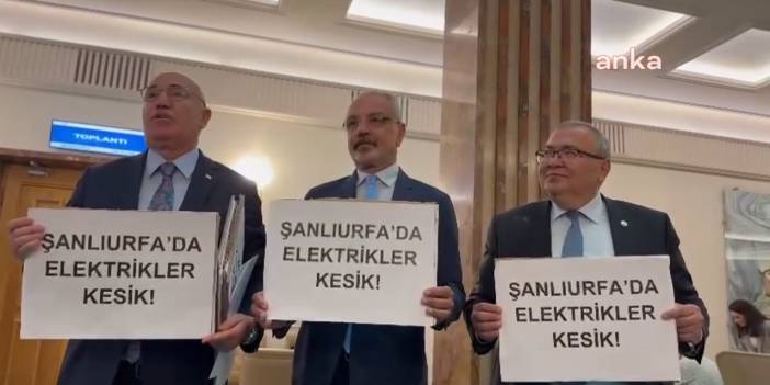 Meclis'te Şanlıurfa Protestosu!