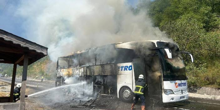 Metro Turizm'e Bağlı Araçta Yangın Alarmı